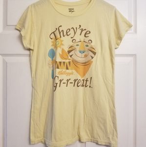 Vintage Kelloggs They're Great Tony The Tiger T-Shirt Tee Womens XL